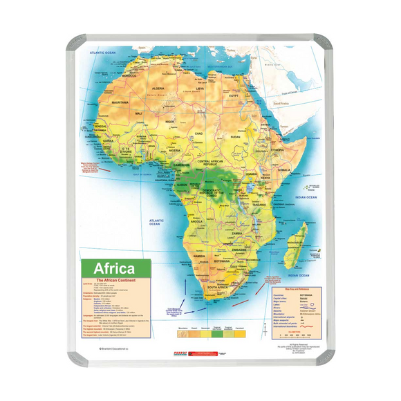 Image of Map - Africa General Educational 1200X900Mm