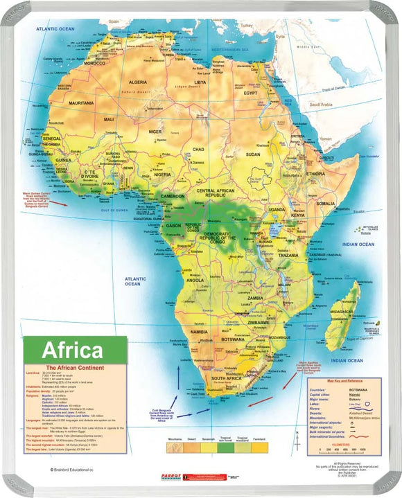 Parrot Map - Africa General Educational 1200X900mm - image 01