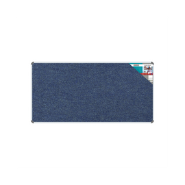 Image of Bulletin Board Ribbed Alum Frame 1800*900Mm Denim