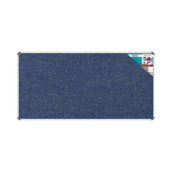 Parrot Bulletin Board Ribbed Alum Frame 1800x900mm Denim - image 01