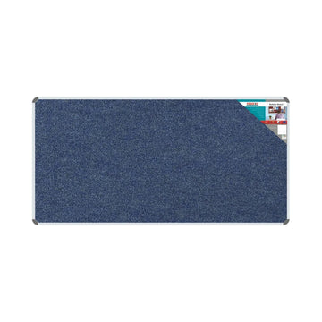 Parrot Bulletin Board Ribbed Alum Frame 1800x900mm Denim - image 01