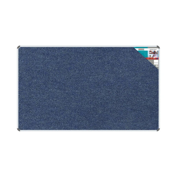 Parrot Bulletin Board Ribbed Alum Frame 2000x1200mm Denim - image 01