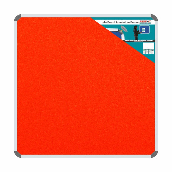 Parrot Info Board Aluminium Frame 900x900mm Orange - image 01