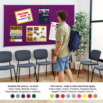Parrot Info Board Aluminium Frame 1500 x 1200mm Purple - image 01