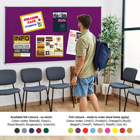 Parrot Info Board Aluminium Frame 1500 x 1200mm Purple - image 01