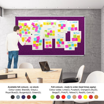 Parrot Info Board Aluminium Frame 1500 x 1200mm Purple - image 02