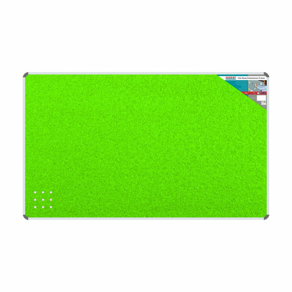 Parrot Info Board Aluminium Frame 2000x1200mm Lime Green - image 01