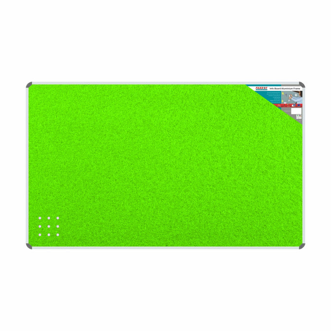 Parrot Info Board Aluminium Frame 2000x1200mm Lime Green - image 01