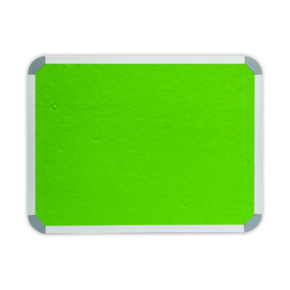 Image of Info Board Aluminium Frame 2400*1200Mm Lime Green