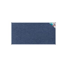 Image of Bulletin Board Ribbed Alum Frame 2400*1200Mm Denim