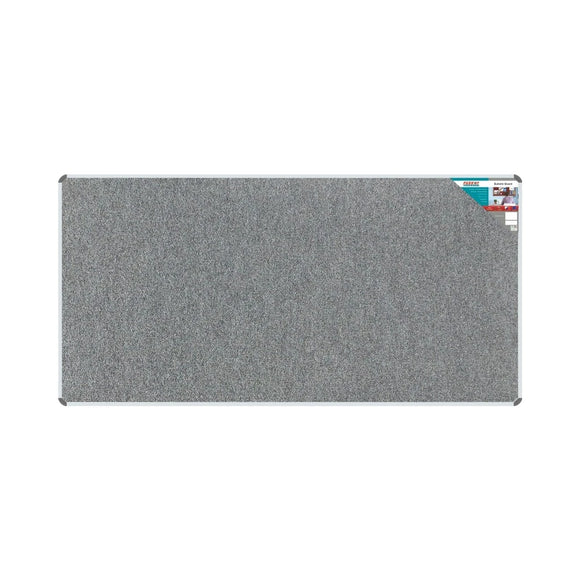 Parrot Bulletin Board Ribbed Alum Frame 2400x1200mm Laurel - image 01
