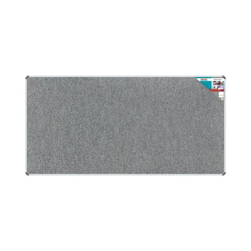 Parrot Bulletin Board Ribbed Alum Frame 2400x1200mm Laurel - image 01