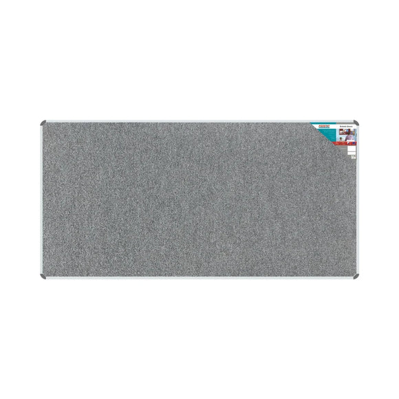 Parrot Bulletin Board Ribbed Alum Frame 2400x1200mm Laurel - image 01