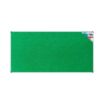 Parrot Bulletin Board Ribbed Alum Frame 2400x1200mm Palm - image 01