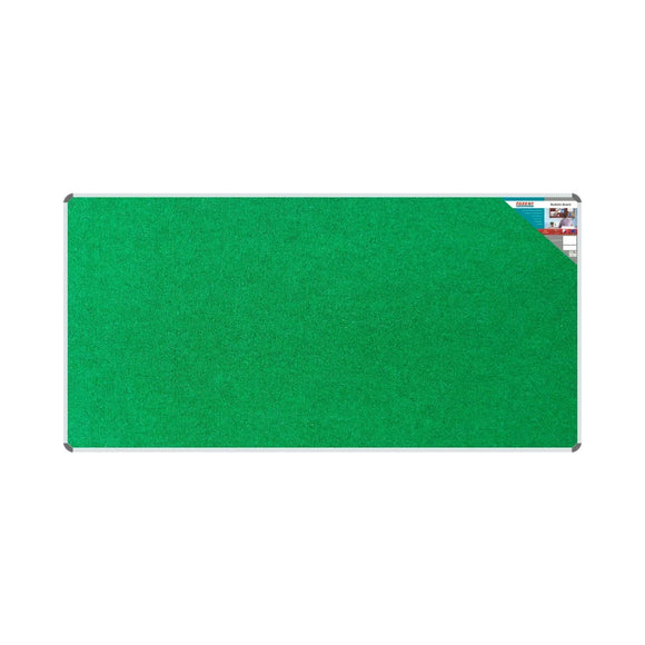 Parrot Bulletin Board Ribbed Alum Frame 2400x1200mm Palm - image 01