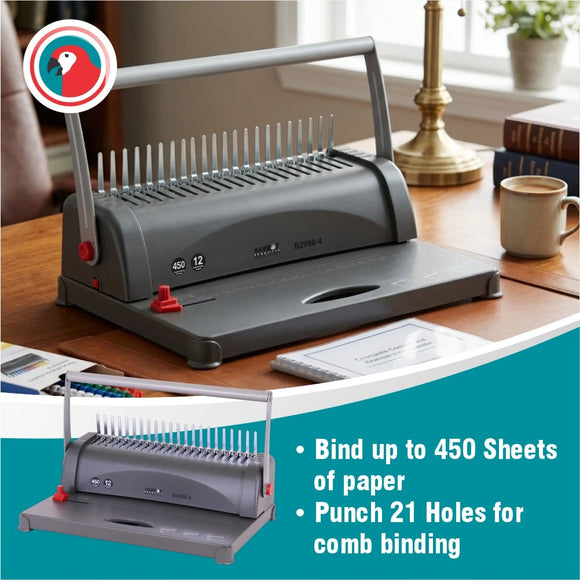 Parrot Binder Comb Machine 450 Sht 51mm Ring - image 07