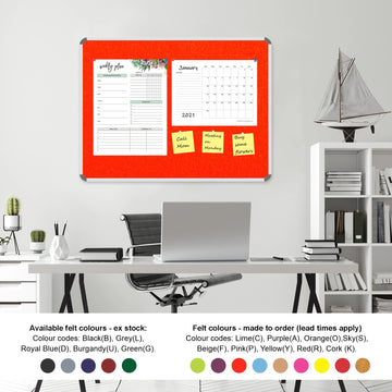 Parrot Info Board Aluminium Frame 1000 x 1000mm Orange - image 01