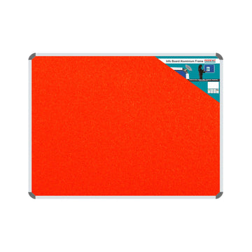 Parrot Info Board Aluminium Frame 1000 x 1000mm Orange - image 02