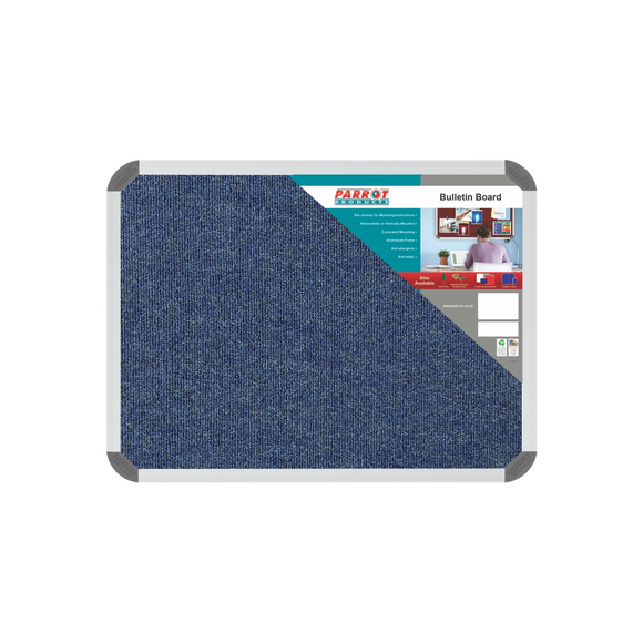 Image of Bulletin Board Ribbed Alum Frame 600*450Mm Denim