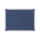 Parrot Bulletin Board Ribbed Alum Frame 600x450mm Denim - image 02