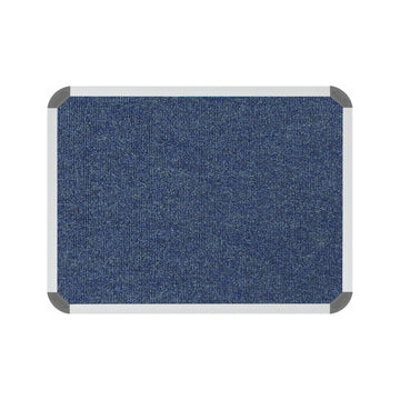 Parrot Bulletin Board Ribbed Alum Frame 600x450mm Denim - image 02