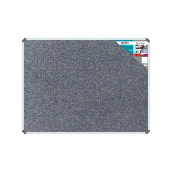 Parrot Bulletin Board Ribbed Alum Frame 600x450mm Denim - image 05