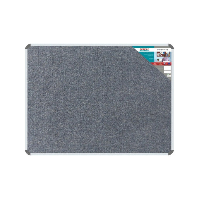 Parrot Bulletin Board Ribbed Alum Frame 600x450mm Denim - image 05