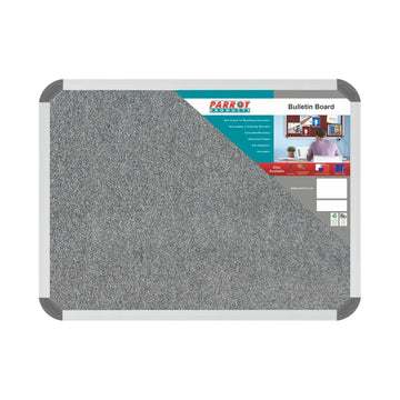 Parrot Bulletin Board Ribbed Alum Frame 600x450mm Laurel - image 01