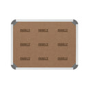Parrot Bulletin Board Ribbed Alum Frame 600x450mm Laurel - image 03