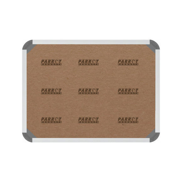 Parrot Bulletin Board Ribbed Alum Frame 600x450mm Laurel - image 03