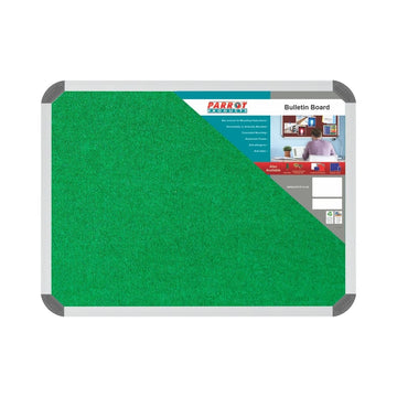 Parrot Bulletin Board Ribbed Alum Frame 600x450mm Palm - image 01
