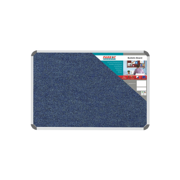 Image of Bulletin Board Ribbed Alum Frame 900*600Mm Denim