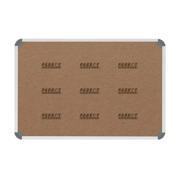 Parrot Bulletin Board Ribbed Alum Frame 900x600mm Denim - image 02