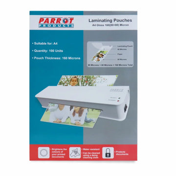 Parrot Laminating Pouch A4 220X310 160(80+80) Mic Box 100 - image 01