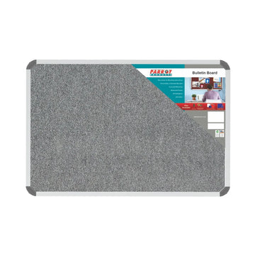 Parrot Bulletin Board Ribbed Alum Frame 900x600mm Laurel - image 01