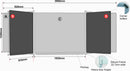 Parrot Edu Bd S/Leaf 1220x1210 Mag White - image 03