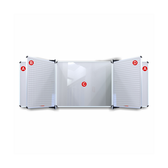 Image of Edu Bd Centre Panel 2420*1220 Magnetic White