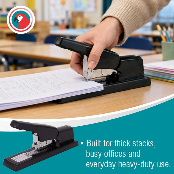 Parrot Stapler H/Duty 100X(23/6 23/13) Black 100Pg - image 03