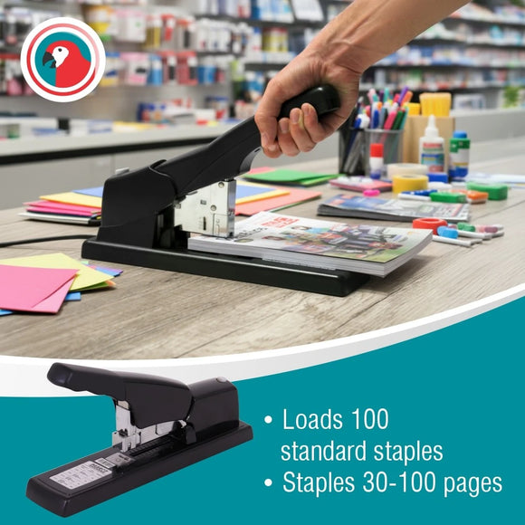 Parrot Stapler H/Duty 100X(23/6 23/13) Black 100Pg - image 05