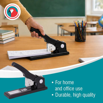 Parrot Stapler H/Duty 100X(23/6 23/23) Black 200Pg - image 01