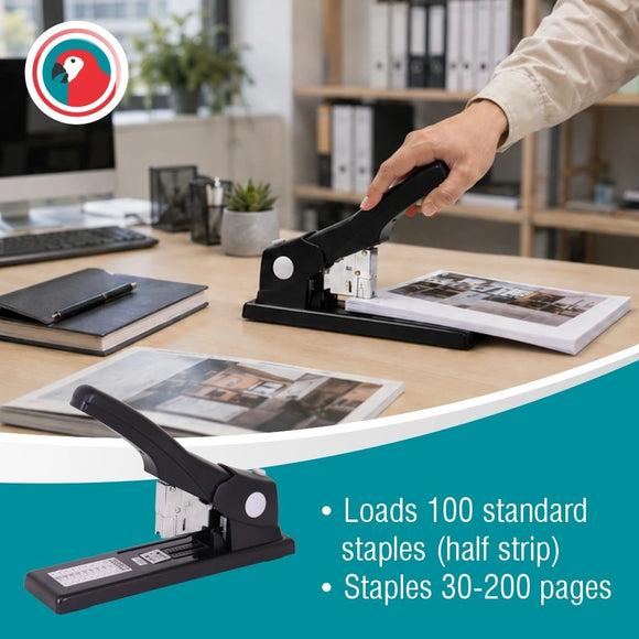 Parrot Stapler H/Duty 100X(23/6 23/23) Black 200Pg - image 06