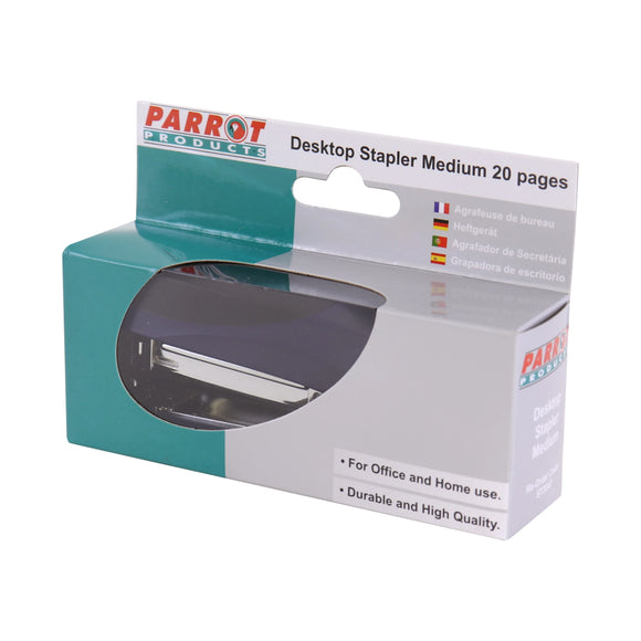 Parrot Stapler Plastic Med 105X(24/6 26/6) Navy 20Pgs - image 03