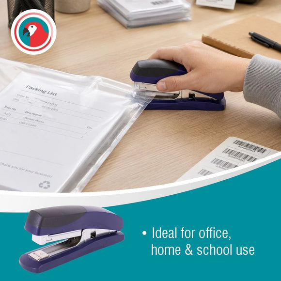 Parrot Stapler Plastic Med 105X(24/6 26/6) Navy 20Pgs - image 05