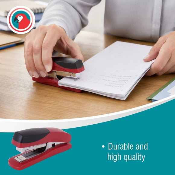 Parrot Stapler Plastic Med 105X(24/6 26/6) Red 20Pgs - image 05