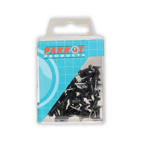 Image of Push Pins Carded Pack 30 Black