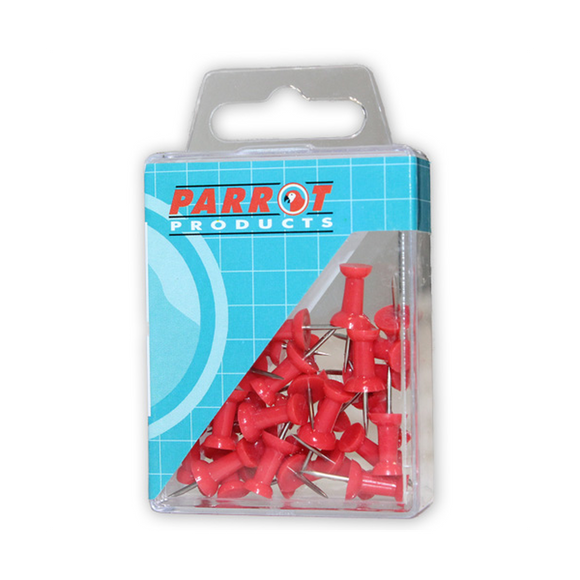 Image of Push Pins Carded Pack 30 Red