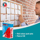 Parrot Push Pins Carded Pack 30 Red - image 03
