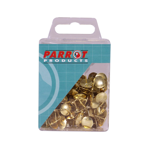 Parrot Drawing Pins Brass Pack 100 - image 05