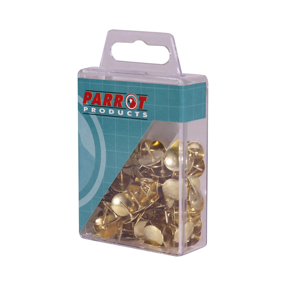 Parrot Drawing Pins Brass Pack 100 - image 06