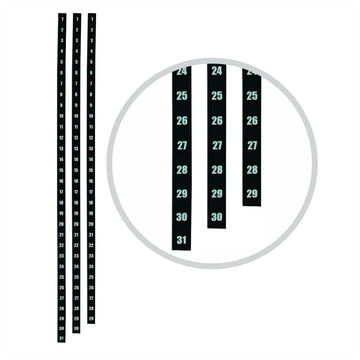 Parrot Part Year Planner Date Strips 900mm - image 01